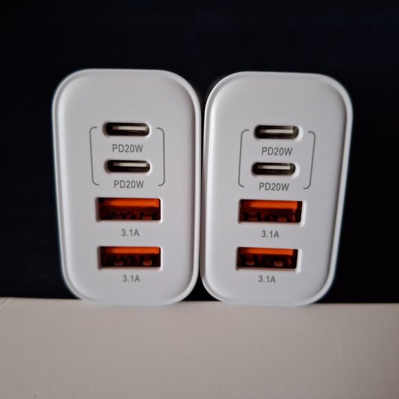 NEW 2pc Pack USB C Charger Block - Picture 3 of 11